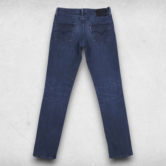 Levi's Premium 511 Jeans Men 32/34 Dark Blue Slim Fit Straight Leg Modern Casual - Picture 2 of 15